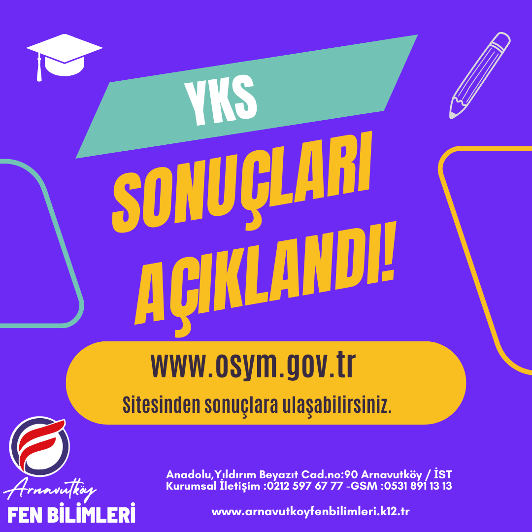 YKS sonuçları açıklandı!