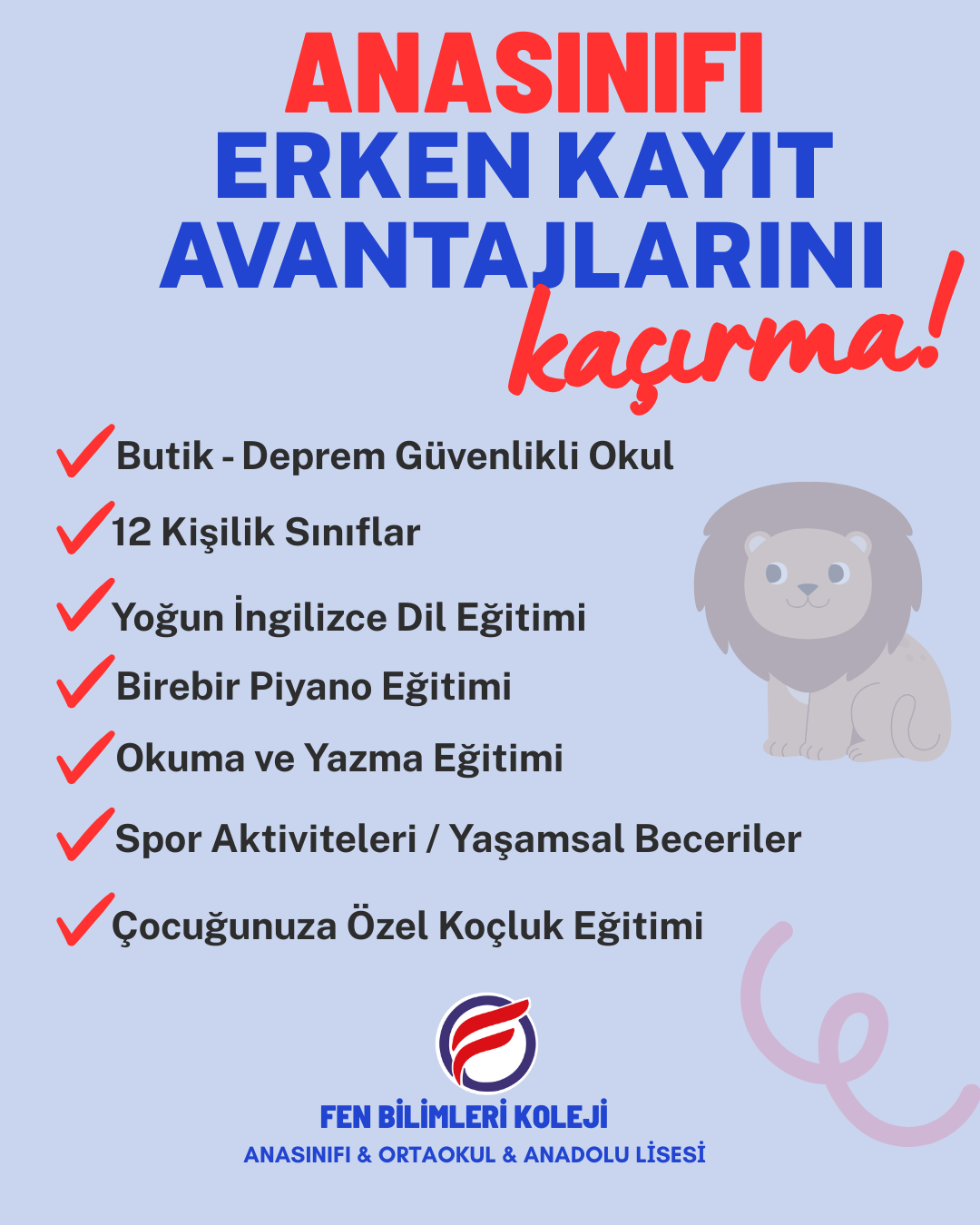 ANASINIFI 2026-2027 EĞİTİM ve ÖĞRETİM YILI  ERKEN KAYIT FIRSATLARI BAŞLAMIŞTIR.